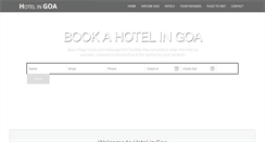 Desktop Screenshot of hotel-in-goa.com